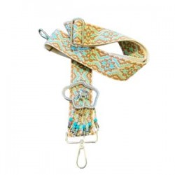 Asa para bolsa con elefante plateado