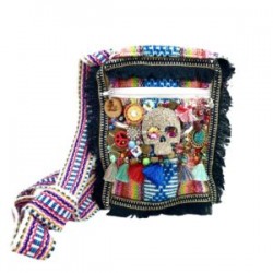 Bolsa Multicolor con calavera cruzada