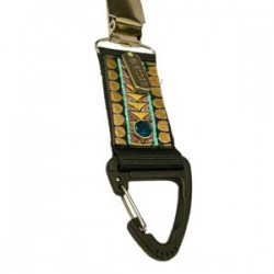 Broche para sombrero con piel pintada a mano