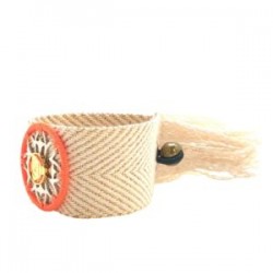 Pulsera ancha chakra “Svadhisthana” color naranja