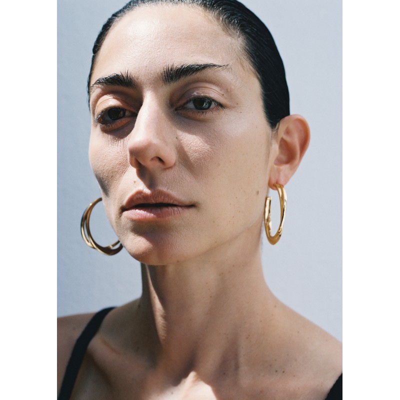 Pendientes aros entrelazados