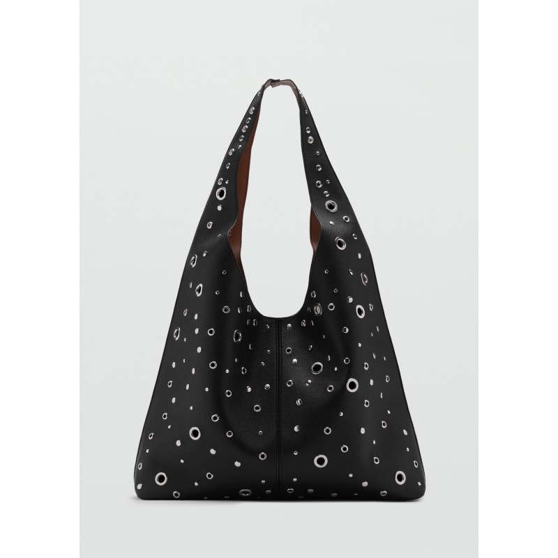 Bolso troquelado tachuelas