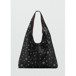 Bolso troquelado tachuelas