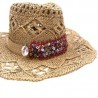 Sombrero Country flex camel con lentejuela