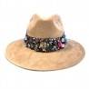 Sombrero de Gamuza CAMEL con banda bordada