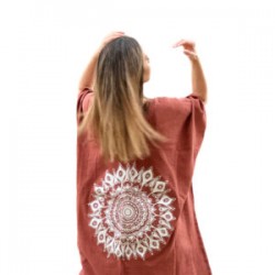 Tunica pintada a mano con MANDALA