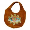 Bolsa de Gamuza con OJO pintado a mano