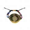 Pulsera con placa “Aquí y Ahora Abundancia, Conciencia y Eternidad