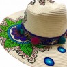 Sombrero dos pintado a mano pieza única