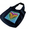 Bolsa de manta con corazón pintado