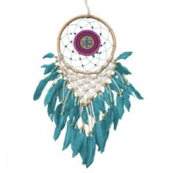 Atrapasueños pared con LIBELULA pintada a mano