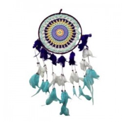 Atrapasueños pared con OJO pintado a mano