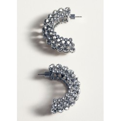 Pendientes semiaro cristales