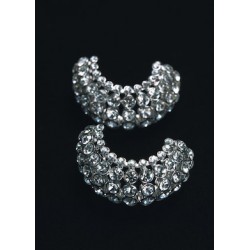 Pendientes semiaro cristales