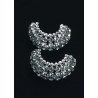 Pendientes semiaro cristales