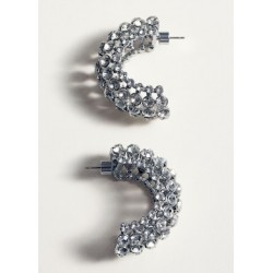 Pendientes semiaro cristales