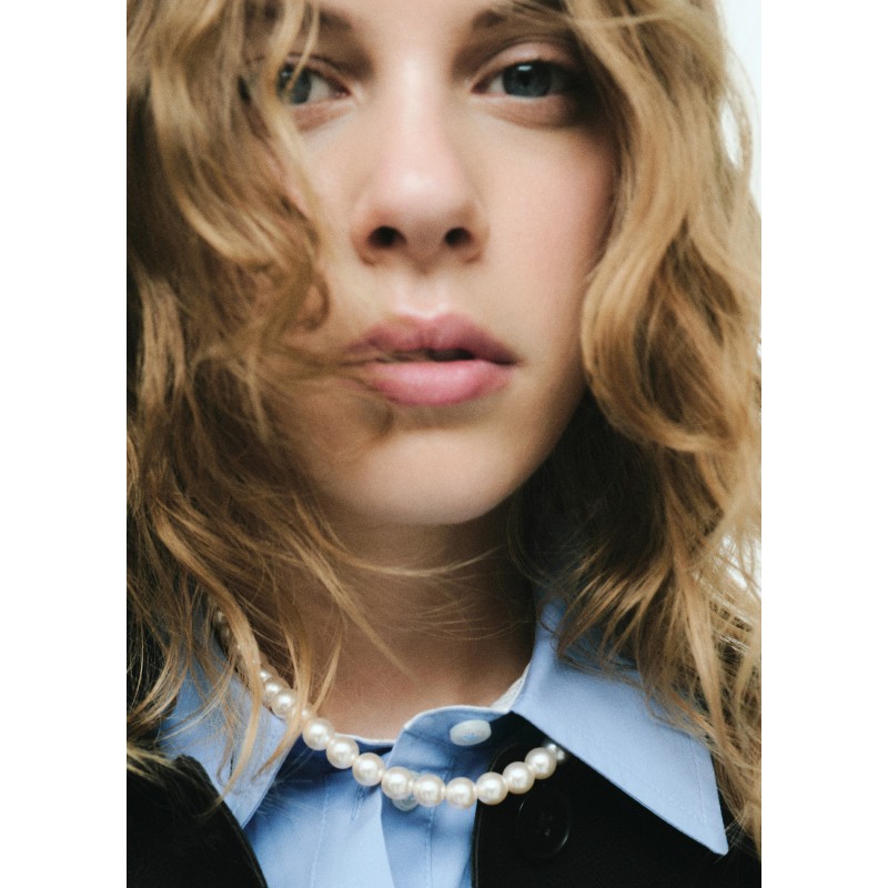 Collar perlas cristales