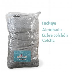 Edredón Burbuja Gris Victoria y Miguel