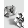 Pendiente flor cristales