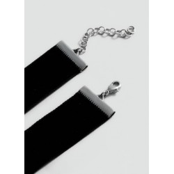 Collar choker flor cristales