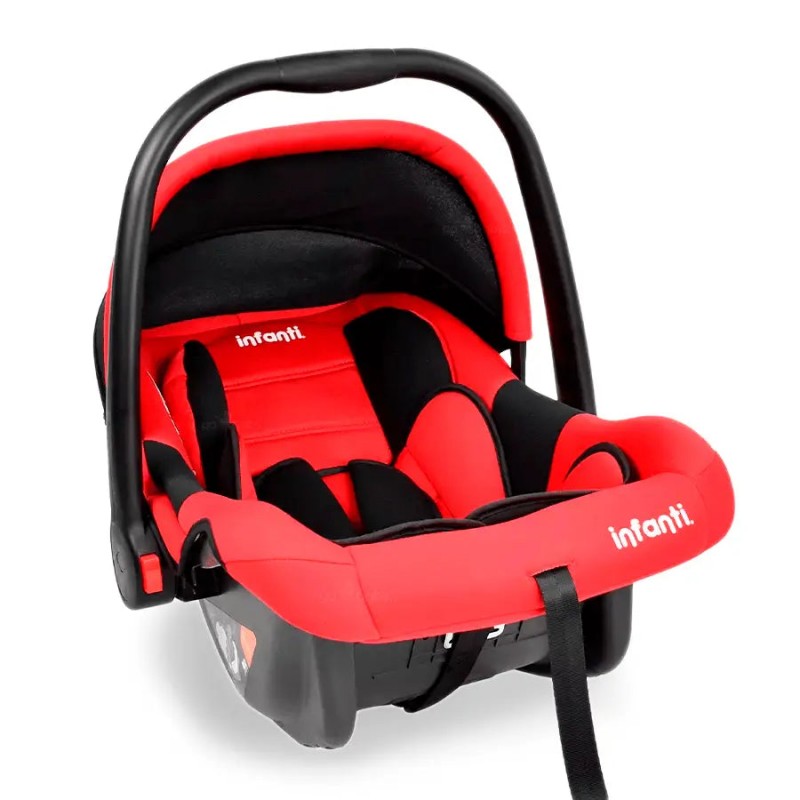 Portabebe-Autoasiento Infanti Con Soporte Rojo