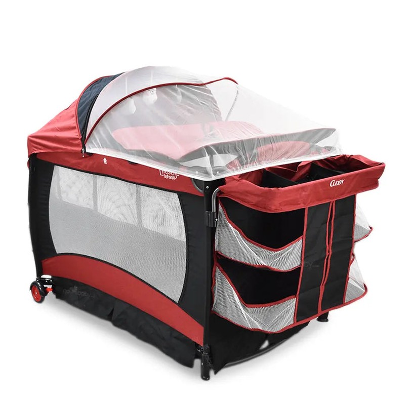 CUNA DE VIAJE CUDDY ROJO LIFESTYLE