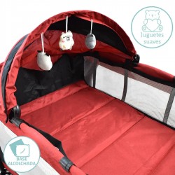 CUNA DE VIAJE CUDDY ROJO LIFESTYLE