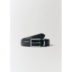 Cinturón piel hebilla cuadrada