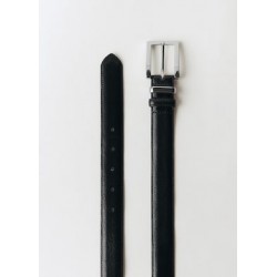 Cinturón piel hebilla cuadrada