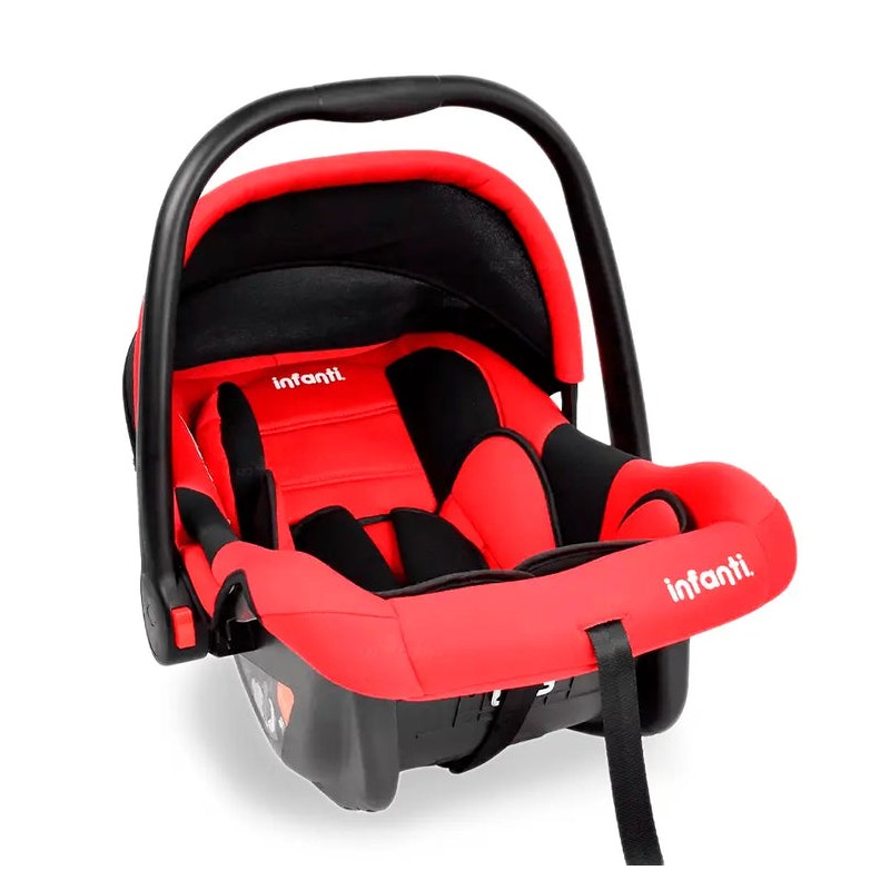 Portabebe-Autoasiento Infanti Con Soporte Rojo