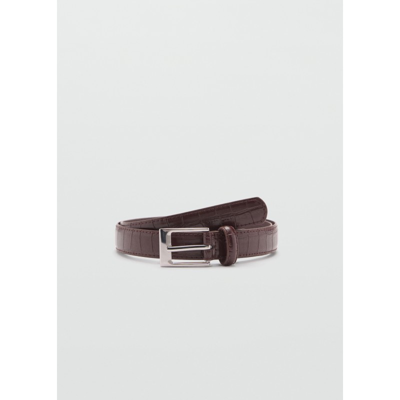 Cinturón fino efecto serpiente