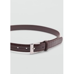 Cinturón fino efecto serpiente