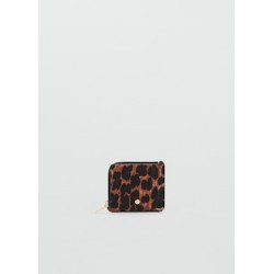 Monedero piel pelo leopardo