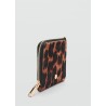 Monedero piel pelo leopardo