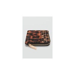 Monedero piel pelo leopardo