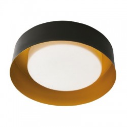 LAMPARA P/TECHO DECORATIVA E27 1 LUZ NEGRO 100-240V URSA NO INCLUYE FOCO