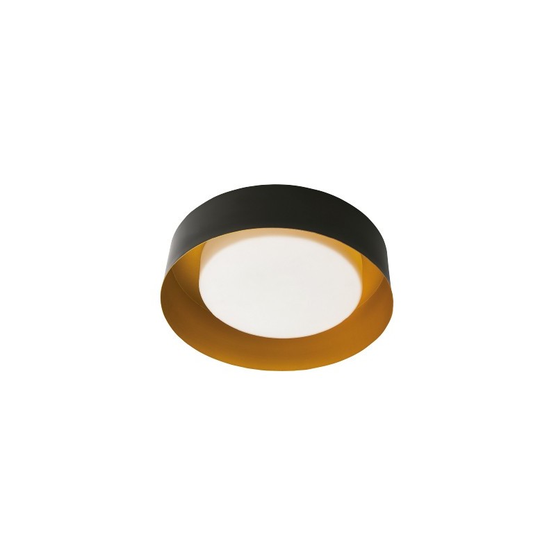 LAMPARA P/TECHO DECORATIVA E27 1 LUZ NEGRO 100-240V URSA NO INCLUYE FOCO