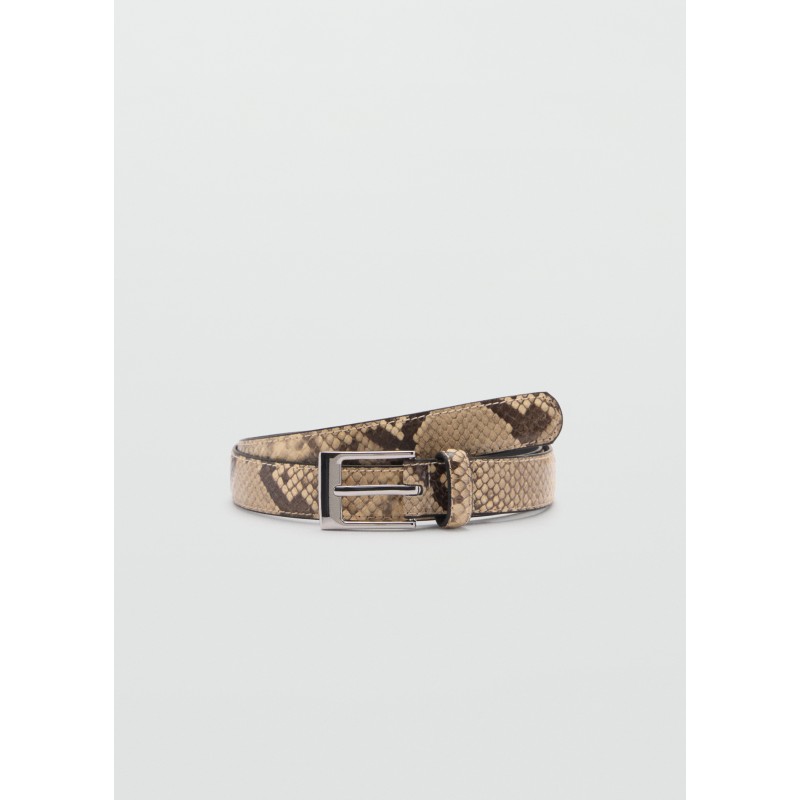 Cinturón fino efecto serpiente