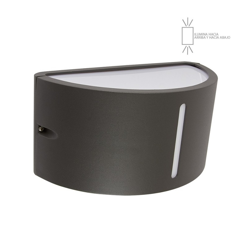 LAMPARA SUP P/MURO E27 DECORATIVA 100-240V 1 LUZ GRIS RAUCH NO INCLUYE FOCO