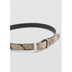 Cinturón fino efecto serpiente