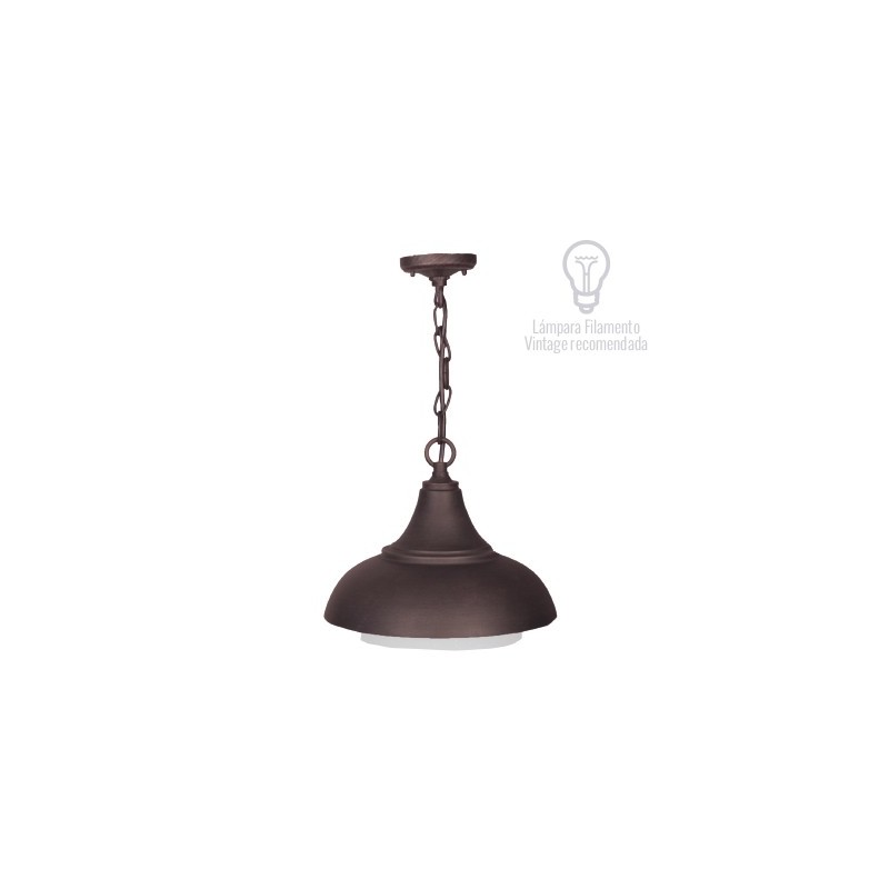 LAMPARA P/PARED DECORATIVA E27 1 LUZ BRONCE ANTIGUO GIEDI 100-240V NO INCLUYE FOCO