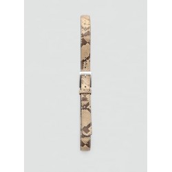 Cinturón fino efecto serpiente