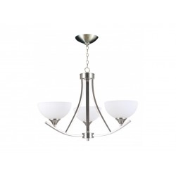 LAMPARA DECO TIPO CANDIL OPALINA 3 LUCES CALI NO INCLUYE FOCO
