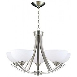 LAMPARA DECO TIPO CANDIL OPALINA 5 LUCES CALI NO INCLUYE FOCO