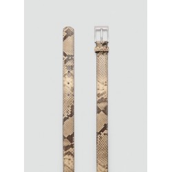 Cinturón fino efecto serpiente