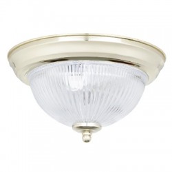 LAMPARA P/TECHO DECORATIVA E27 1 LUZ LATON 100-240V LENO III NO INCLUYE FOCO