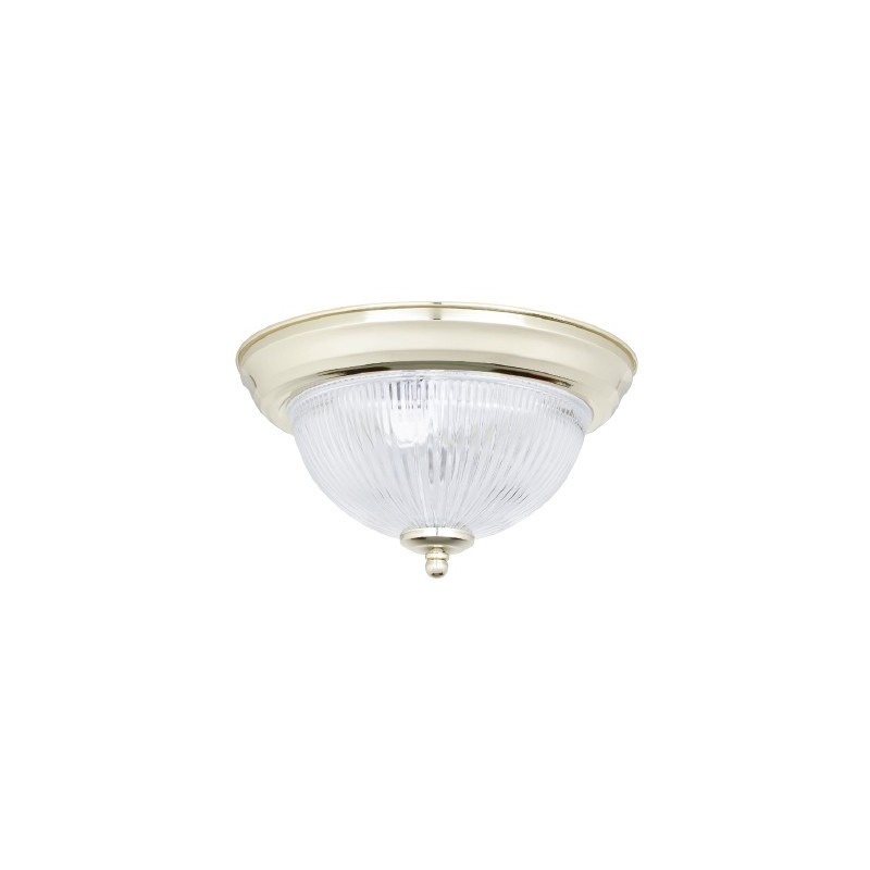 LAMPARA P/TECHO DECORATIVA E27 1 LUZ LATON 100-240V LENO III NO INCLUYE FOCO