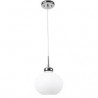 LAMPARA DECORATIVA COLGANTE E26 1 LUZ CROMO 100-240V OPALINO LUXOR NO INCLUYE FOCO