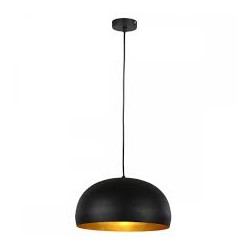 LAMPARA DECORATIVA COLGANTE E26 1 LUZ NEGRO MATE 100-240V NO INCLUYE FOCO