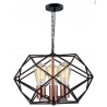 LAMPARA DECORATIVA COLGANTE E26 3 LUCES COBRE METAL NO INCLUYE FOCOS